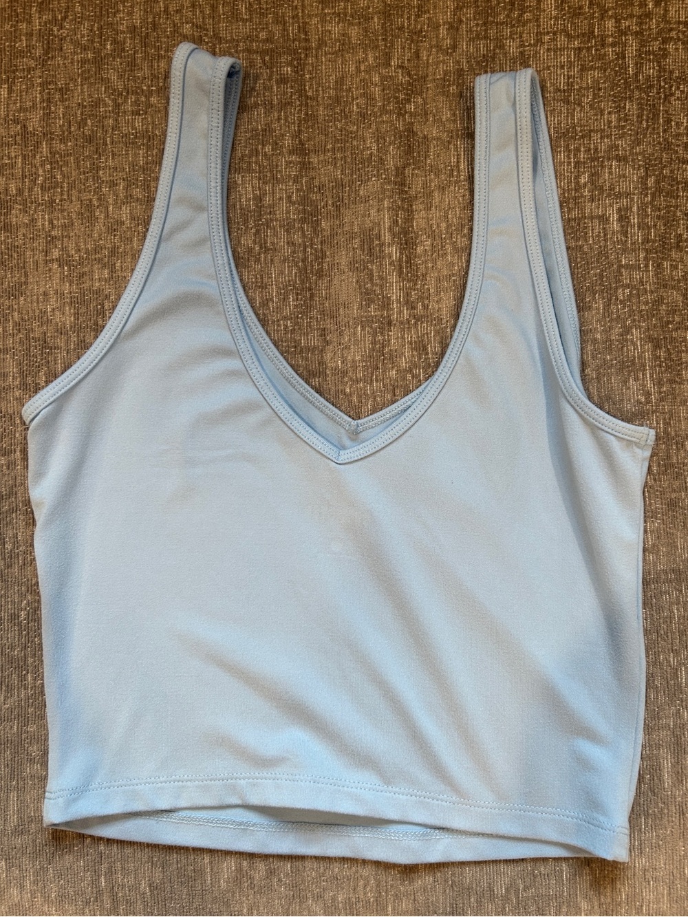 Hollister Light Blue V‑Neck Sports Bralette